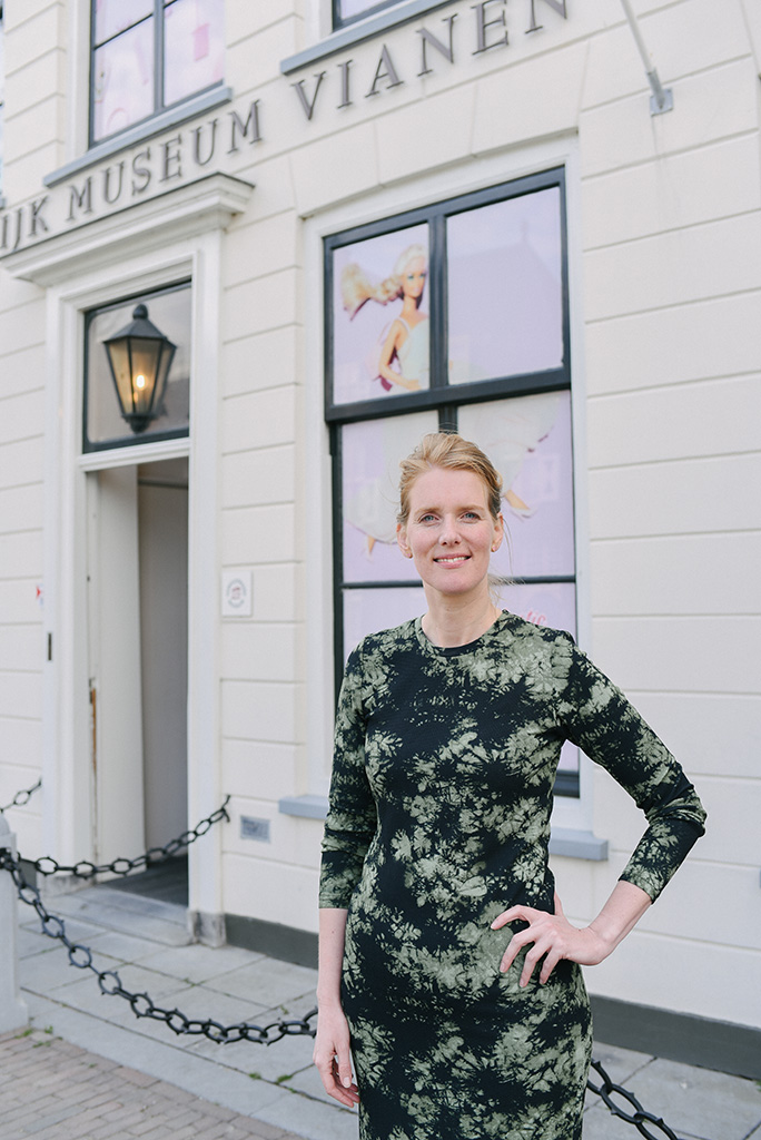 Onderneemster tijdens een fotoshoot van Mirjam Broekhof